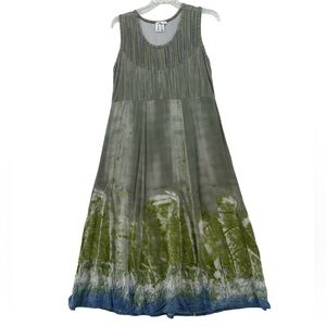 Parsley & Sage Green and Blue Maxi Dress